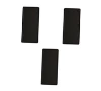 Garneck 3pcs Japanese Style Rectangular Ceramic Sushi Plate Matte Black Snack and Dessert Boat Food Container Serving Tray for Home and Restaurant Use