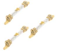 Garneck 3pcs Metal Mezuzah Door Mezuza Jewish Mitzvah Door Mezuzah Religious Design Mezuza Hebrew Home Decor Wedding for Jewish