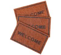 Garneck 3pcs Mini Welcome Carpets Dollhouse Rugs Micro Landscape Floor Mats for 1:12 Scale Dollhouse Decor