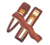 Garneck 3pcs Minimalist Wood Hair Clips for Short Hair Lightweight Duckbill Barrettes Comfortable and Secure Hold Elegant Chinese Style Accessories for Women Party and Festival Headdress