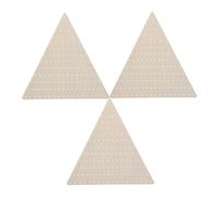 Garneck 3pcs Pre-drilled Wooden Triangle Wreath Frames 35/40/40cm for DIY Floral Crafts, Easter and Wedding Wreath Making Forms, Wall Hanging Garland Bases for Seasonal Home Decor