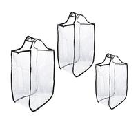 Garneck 3pcs PVC Luggage Cover Set, Thickened Waterproof and Dustproof Suitcase Protector Covers for 20, 22, 24 Trolley Suitcases, Sturdy Travel Baggage Sleeve