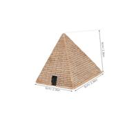 Garneck 3pcs Resin Ancient Egyptian Pyramid Figurines Desktop Ornament Multipurpose Decor for Psychological Sand Trays Educational Use Creative DIY Resin Sculpture