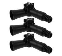 Garneck 3pcs Rotatable Angle Adapter Joint Extension Pole Angle Connector Compatibility Sturdy Plastic Material Efficient Window Cleaning Tool for Tight Corners and Dustfree High Spaces