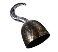 Garneck 3pcs Simulated Bronze Pirate Hooks Plastic Costume Props Lightweight Detachable Pirate Hook for Cosplay Halloween Party Accessories