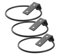 Garneck 3pcs Wall Mounted Flower Pot Holders Metal Iron Flowerpot Brackets Anti-Rust Easy to Install Suitable for Garden Fences and Houses Black