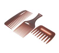 Garneck 3pcs Wide Tooth Comb Detangle Comb Professional Hair Picks Abs Material Fashion Delicate Style Safe for Hair Will Not Hurt Scalp for Men Women Daily Life Home Use