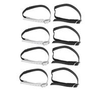 Garneck 4 Pairs Anti-fall Adjustment Laces Anti-drop Heel Straps High Heel Tie Band Elastic Band Metal