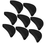 Garneck 4 Pairs Black Reusable Shoe Toe Plugs Shoes Too Big Inserts for Pumps Flexible Sponge and Cloth Comfortable to Wear for Women and Men