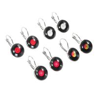 Garneck 4 Pairs Vinyl Record Earrings for Women Elegant Dangle Jewelry Retro Music Inspired Design for Parties Weddings and Dates of Unique Fashion Accessories