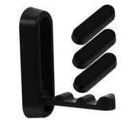 Garneck 4 Pcs Heavy Duty Zinc Alloy Folding Coat Hooks Invisible Retractable Wall Mounted Swivel Hangers for Bathroom Bedroom Office Space Saving Foldable Clothes Hooks for Towels Bags