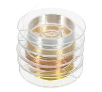 Garneck 4 Rolls Nail Art Lines Copper Wire Fine Striping Tape Assorted Colors Safe for Skin Easy to Clean for Nail Art Design Elements