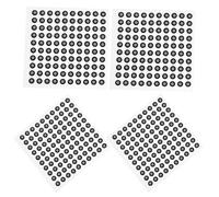 Garneck 4 Sheets 200 Dots 3d Scanner Positioning Targets with Reflective Film for High Precision Scanning and Accurate Tracking Suitable for Animation Production and Industrial Design