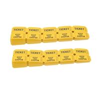 Garneck 400pcs Yellow Double Raffle Tickets Labels for Events and Fundraisers School Entry for Prizes Class Rewards with Fair and Transparent Draw System
