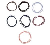 Garneck 40pcs Elastic Ponytail Rubber Bands for Women, Firm Hold Hair Rings Made of Polyester and Rubber, Will Not Leave Marks, for Shopping and Playing