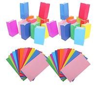 Garneck 48pcs Colorful Paper Bags Multi Functional Candy Pouches for Parties Festivals and Treats for Cookies Snacks and Surprises