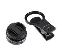 Garneck 4k HD 37mm Clip-on Macro Lens 15x Magnification for Smartphone Photography, Black Phone Camera Lens Attachment for Close-up Shots and Mobile Photo Accessories