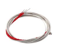 Garneck 4pcs 4 String Bass Strings Set for Acoustic and Electric Bass Guitar Versatile Metal Replacement Parts for Players and Musicians Pack