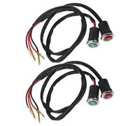Garneck 4Pcs Atv Gear Indicator Lights Reverse and Neutral Display Lamps for Motorcycle and Beach Kart Dashboard, Red and Green Signal Lamp Set for Off-Road Bikes