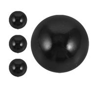 Garneck 4pcs Black Plastic Pinball Machine Replacement Balls for Home Use, Smooth Performance Miniature Game Table Accessories with Versatile Use