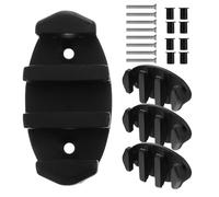 Garneck 4pcs Boat Cleat Nylon Deck Rope Line Clamp Black for Kayak Accessories, Sailing and Mooring, Secure Rope Holding