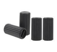 Garneck 4pcs Brake Brake End Protectors Plastic Black Stable Braking Effect Not Easy to Loose Replacement Parts for Wheelchair Bike Cables