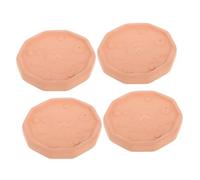 Garneck 4pcs Brown Sugar Softening Discs Terracotta Humidifying Stones for Food Storage Moisture Absorbers for Sugar Keeper Containers Reusable Kitchen Tool
