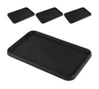 Garneck 4pcs Car Slip Storage Mat Dashboard Silicone Pad Non-skid for Phones Coins Accessories Home Office Travel