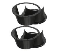 Garneck 4pcs Car Speaker Spacer Rings Adapter Black Speaker Mounting Spacers for Enhanced Sound Protection and Easy Installation
