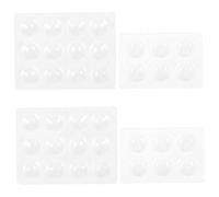 Garneck 4pcs Ceramic Spot Board Reaction Chemistry Experimental Tool for School Lab and Classroom Use Easy to Clean