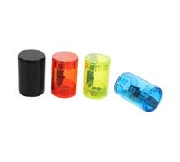 Garneck 4pcs Colorful Ukulele Finger Sand Bells Plastic Percussion Shakers Hand Rhythm Instruments for Guitar Banjo Bands with Black Red Blue Green