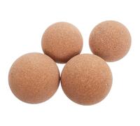 Garneck 4pcs Cork Massage Balls Set 60mm 70mm for Deep Tissue Trigger Point Therapy, Foot and Muscle Relaxation, Manual Physical Therapy Tool for Yoga and Full Body Massage