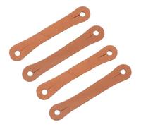 Garneck 4pcs Drumstick Control Clips Leather Non-slip Finger Grip Aid for 5a 7a Sticks Drumstick Straps for Beginner Drummers for Practice and Performance Random Color
