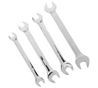 Garneck 4pcs Dual Open-end Wrench Flexible Double-Ended Spanners Precision Grip Tools for Auto Repair in Tight Spaces and Versatile Home Use