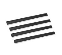 Garneck 4pcs Dustpan Lip Replacement Strips Plastic Edge Bars for Garbage Closing Edges Soft Pressing Seals Compatible with Various Brooms and Dustpans Cleaning Accessories