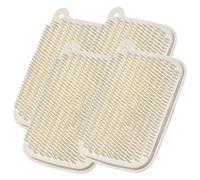 Garneck 4pcs Flexible Vegetable Scrubber Brush Food Grade Potato Fruit Cleaner for Kitchen Sink Cleaning Non Slip Comfortable Grip Wear Resistant Bristles for Efficient Dish Washing