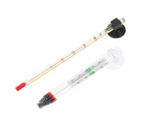Garneck 4Pcs Glass Aquarium Thermometers with Suction Cups for Fish Tank Water Temperature Monitoring Floating Temperature Gauges for Home and Aquarium Use