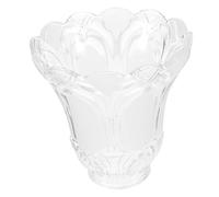 Garneck 4Pcs Glass Lampshade Vintage Style Pendant Light Shade for Ceiling and Wall Lights Lightweight Frosted Transparent Glass Lamp Shades with Unique Decorative Design