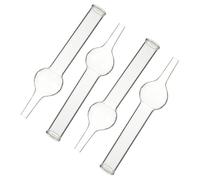 Garneck 4Pcs Glass Single-ball Drying Tubes School Teaching Equipment Smooth Inner Wall Chemistry Experiment Supplies for Middle and High School Laboratory