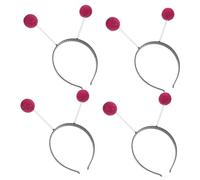 Garneck 4pcs Glitter Foam Balls Headbands for Women for Halloween Cosplay Parties Comfortable and Lightweight Costume Accessories
