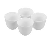 Garneck 4pcs Handmade Ceramic Tea Cups Mini Kung Fu Teacups Elegant Design for Tea Ceremony Sturdy Heat-Resistant Chinese Tasting Cups for Home and Gatherings