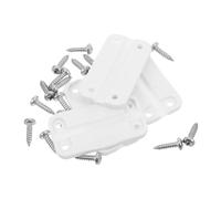 Garneck 4pcs Heavy-Duty Plastic Cooler Hinges Replacement Kit for Igloo with Screws Antirust Freezer Door Hinges for Outdoor Ice Chests Smooth Quiet Operation for Commercial Refrigerators