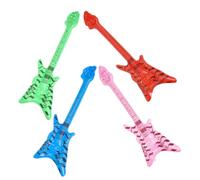 Garneck 4pcs Inflatable Guitar Set Rock Star Style Musical Props for Themed Parties Events and Decorations for Karaoke Birthdays and Celebrations
