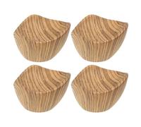 Garneck 4pcs Lid Knob Replacement for Pan Lids and Frying Pans, Heat Resistant Bakelite Handle with Wood Pattern, Comfortable Gripping Pot Cover Knob for Kitchen Cookware Accessories