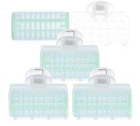 Garneck 4pcs Light Green Plastic Wave Hair Curler Hair Styling Tools Lightweight Easy to Carry for Home DIY Use