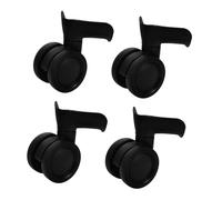 Garneck 4PCS Luggage Wheel Replacement Kit Suitcase Spare Wheels for Travel Trolley Bags Smooth Rotation Easy Install Plastic Parts