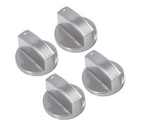 Garneck 4pcs Metal Stove Knobs Burner Control Knobs for Oven Replacement Cooker