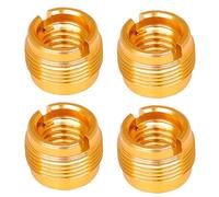 Garneck 4pcs Microphone Stand Adapter Screw to Thread Converter Mic Stand Clip Nut for Home Studio Live Shows