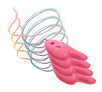 Garneck 4pcs Mini Ocarina The Ocarina Hole Ocarina Beginner Ocarina Portable Ocarina 6-hole Ocarina Ocarina Musical for Ocarina China Small Instruments Pink Abs