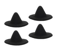Garneck 4pcs Mini Witch Hats for Dolls Small EVA Craft Hats Halloween Party Supplies Lightweight DIY Decorations for Doll Dress Up Pet Costume Carnival